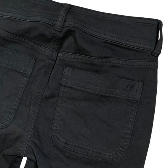 AMERICAN EAGLE Ne(x)t Level Stretch Black Hi-Rise 4-Button Flap Closure Jegging - Picture 5 of 8